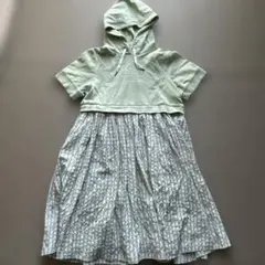 pom ponette juniorフード付き半袖ワンピース M