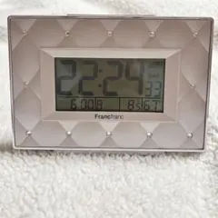 Francfranc アビスコ 電波デジタルクロック デジタル時計 ピンク