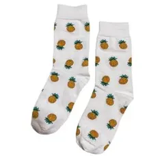 新品未使用　パイナップル　パイン　ソックス　靴下　ホワイト　かわいい　ギフト