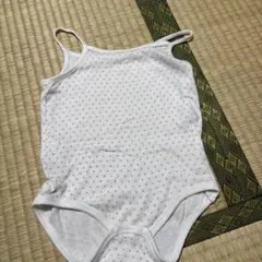 ベビー肌着 ホワイト ドット柄 サイズ80