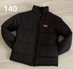 美品 エックスガールステージス 140 アウター 中綿 ブルゾン 黒
