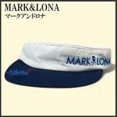 MARK & LONAマークアンドロナ ゴルフサンバイザー ネイビー星柄スカル