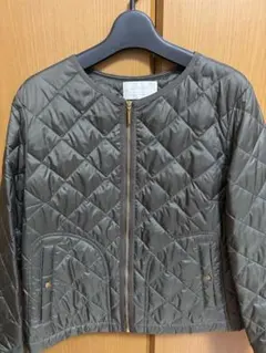 キルティング ノーカラージャケット