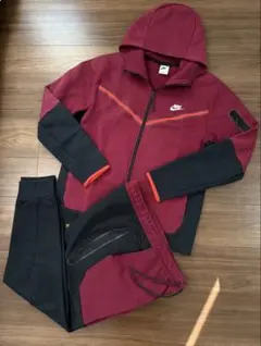 キッズS（140）ワインレッドテックフリースセットアップNIKE赤タグ