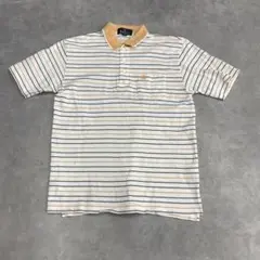 Aquascutum ポロシャツ ボーダー Lのサムネイル