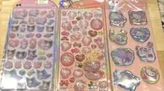 正規品　サンリオシール3枚セット　クロミ　キティ