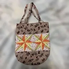 パッチワーク星模様トートバッグ