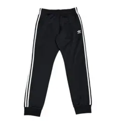 古着 adidas アディダス トラックパンツ ブラック ホワイト ビッグサイズ