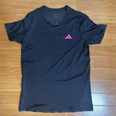 adidas ADIZERO ランニングTシャツ ブラック Mサイズのサムネイル