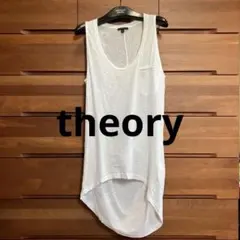 セオリー白ノースリーブチュニック丈 theory ルシェルブルーのサムネイル