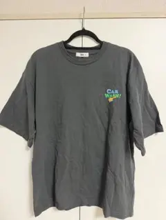 WEGO バックプリント Tシャツ チャコールグレー