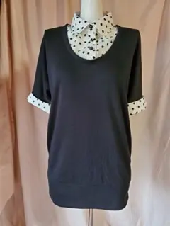 重ね着風カットソー(A138)