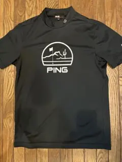 PING ハイネックトップス　ブラックM