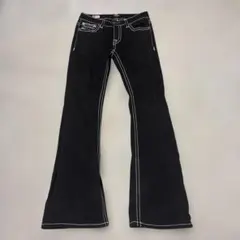 TRUE RELIGION フレア　ブラック 28