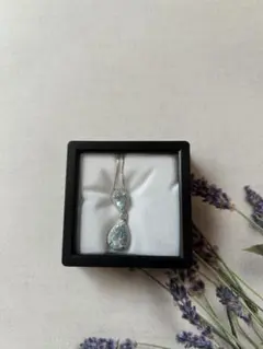 天然ロイヤルブルーサファイア　ダイヤモンドネックレス