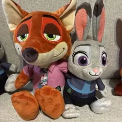 ズートピア2ニック・ワイルドとジュディ・ホップス ぬいぐるみセット