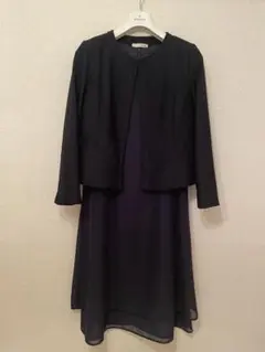 ネイビー ジャケット付きワンピース Mサイズ