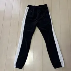 サイドストライプパンツ ブラック/ホワイト　140