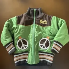 Bitz キッズ ジップアップジャケット グリーン110のサムネイル