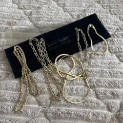 Pierre Cardin チェーンネックレス ブレスレッド5点セット