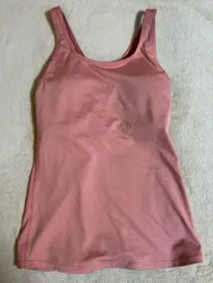 ホットヨガ LAVA ヨガウェア カップ付き タンクトップ ピンク Mサイズ