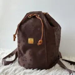希少 MCM エムシーエム リュック 巾着 ヴィセトス 総柄 ブラウン ドイツ製のサムネイル