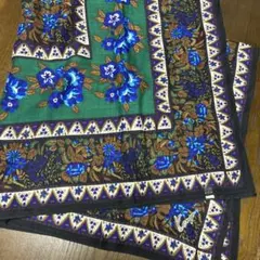 KENZO 青スカーフ