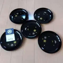 たち吉　銘々皿　ブラック