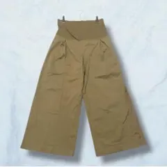 マタニティ用ガウチョパンツ ワイド ゆったり シンプル 無地 6609
