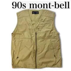 希少 90s mont-bell モンベル 90s ナイロンベスト ドローコード