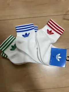 新品　adidas アディダス　トレフォイル アンクルソックス 3P 24〜26