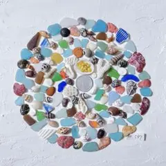 【貝殻 シーグラス】海の素材MIX（No.597）