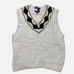TOMMY HILFIGER ケーブルニットベスト