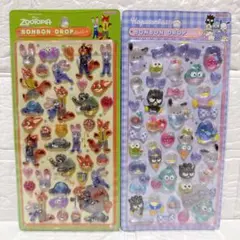 【正規品✨】ズートピア はぴだんぶい ボンボンドロップシール 2枚セット