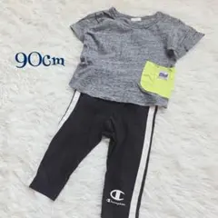 キッズ ベビー 80cm セットアップ Tシャツ パンツ スポーティ上下セット
