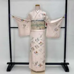 訪問着セット　付下げ　リユース　帯揚げ　帯〆　新品小物　入学式　R-63