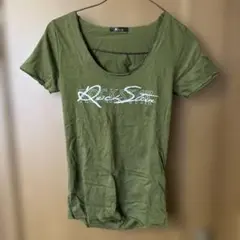 Rich 半袖 Tシャツ カーキ ROCKSTAR スカル柄のサムネイル