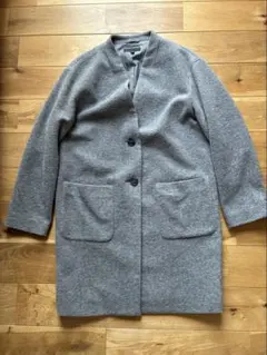 ユニクロ　ノーカラーチェスターコート　Mサイズ