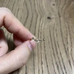 ete エテ K10 イエローゴールド ダイヤモンド リング 7号 ローズカット