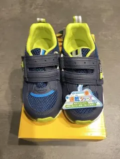 ※専用※【新品】キッズシューズ 16.0cm ネイビー/ライム ベルクロ
