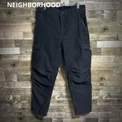 ネイバーフッド カーゴパンツ ヴィンテージ加工 ブラック S 23S/Sのサムネイル