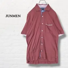 ​ジュンメン☆ 半袖カットソーシャツ【L】ブラウン系のサムネイル
