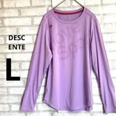 DESCENTE 長袖tシャツ　スポーツ Lサイズ ピンクのサムネイル