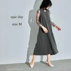 epic day メローレースAラインロングドレス パーティードレス 結婚式 M