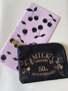 MILK ノベルティ 50thポーチ　チェリー柄チケットファイルのサムネイル