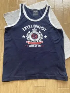 COMME CA ISM タンクトップ 130A ネイビー