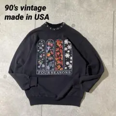 90sヴィンテージUSA製 ARTアート　四季　　fancyファンシー ださかわ