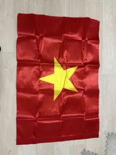ベトナム国旗 サテン製(2枚)Cờ đỏ sao vàng Việt Nam