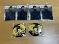 銀魂 吉原大炎上　3年Z組銀八先生　近藤勲 グッズセット カード 缶バッジ