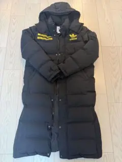 adidas Originals ロングダウンコート ベンチコート ブラック